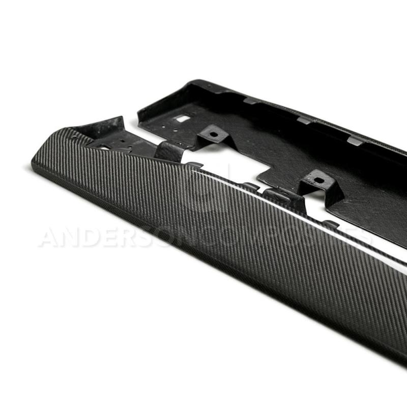 Anderson Composites 15-16 Ford Mustang Type-AR Rocker Panel Splitter - Burkken Auto Parts