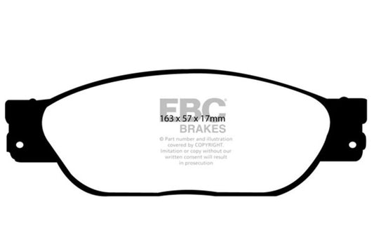 EBC 01-05 Ford Thunderbird 3.9 Redstuff Front Brake Pads - Burkken Auto Parts
