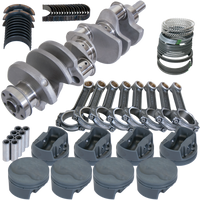 Eagle Ford 351W 4.000in Crank 6.250in I-Beam Rods -6.6cc Flat Top 4.060in Pistons Rotating Assembly - Burkken Auto Parts