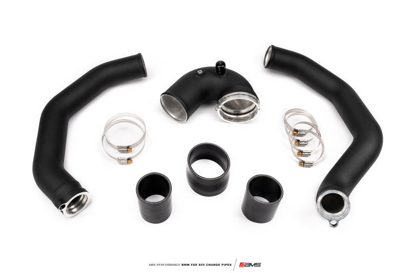 AMS Performance 15-18 BMW M3 / 15-20 BMW M4 w/ S55 3.0L Turbo Engine Charge Pipes - Burkken Auto Parts