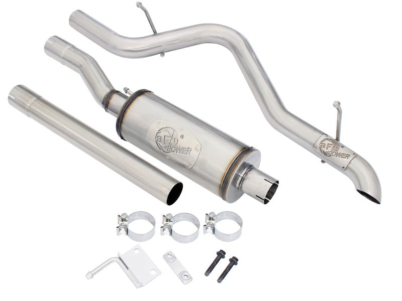 aFe MACHForce XP 2.5in SS-409 Cat-Back Exhaust 07-16 Jeep Wrangler (JK) V6-3.6L/3.8L (2-4 Door) - Burkken Auto Parts