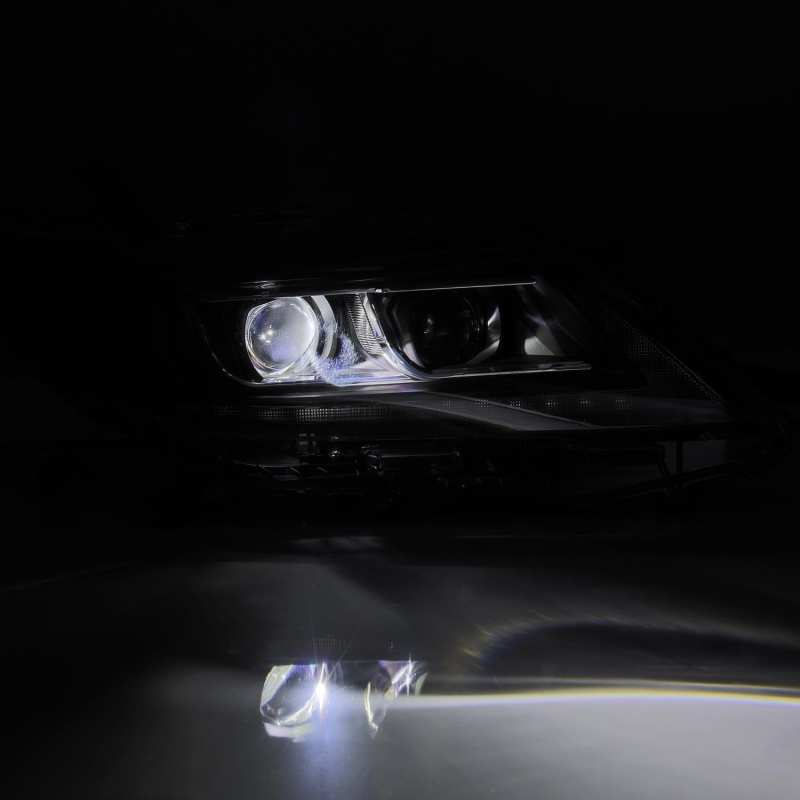 AlphaRex 11-21 Toyota Sienna LUXX LED Proj Headlights Plank Style Black w/Seq Signal/DRL - Burkken Auto Parts