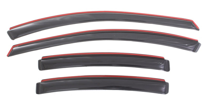 AVS 11-15 Chevy Cruze Ventvisor In-Channel Front & Rear Window Deflectors 4pc - Smoke - Burkken Auto Parts