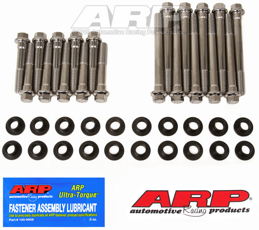 ARP SB Ford w/ W Heads SS Hex Head Bolt Kit - Burkken Auto Parts