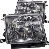 ANZO 1997-2000 Toyota Tacoma Crystal Headlights Black - Burkken Auto Parts