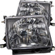 ANZO 1997-2000 Toyota Tacoma Crystal Headlights Black - Burkken Auto Parts