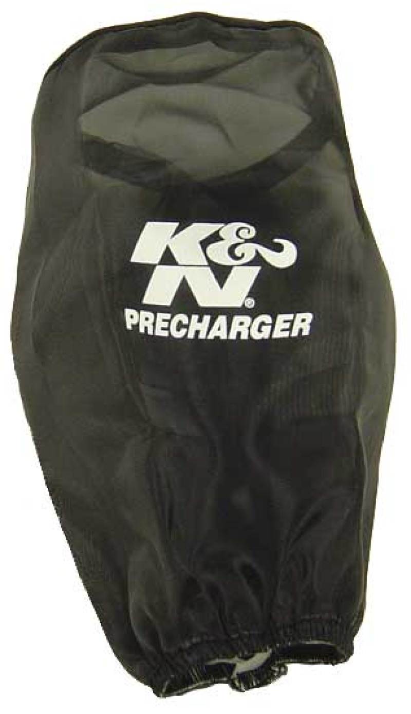 K&N PreCharger Air Filter Wrap Round Straight Black 3.625in ID x 9in H - Burkken Auto Parts