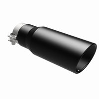MagnaFlow Tip Stainless Black Coated Single Wall Round Single Outlet 5in Dia 3.5in Inlet 14.5in L - Burkken Auto Parts