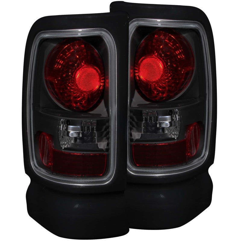 ANZO 1994-2001 Dodge Ram Taillights Dark Smoke - Burkken Auto Parts