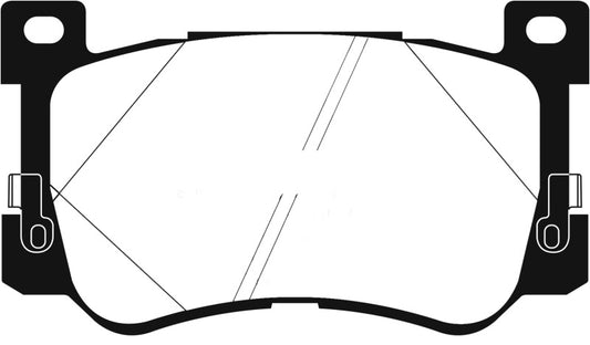 EBC 2017+ Genesis G90 5.0L Greenstuff Front Brake Pads