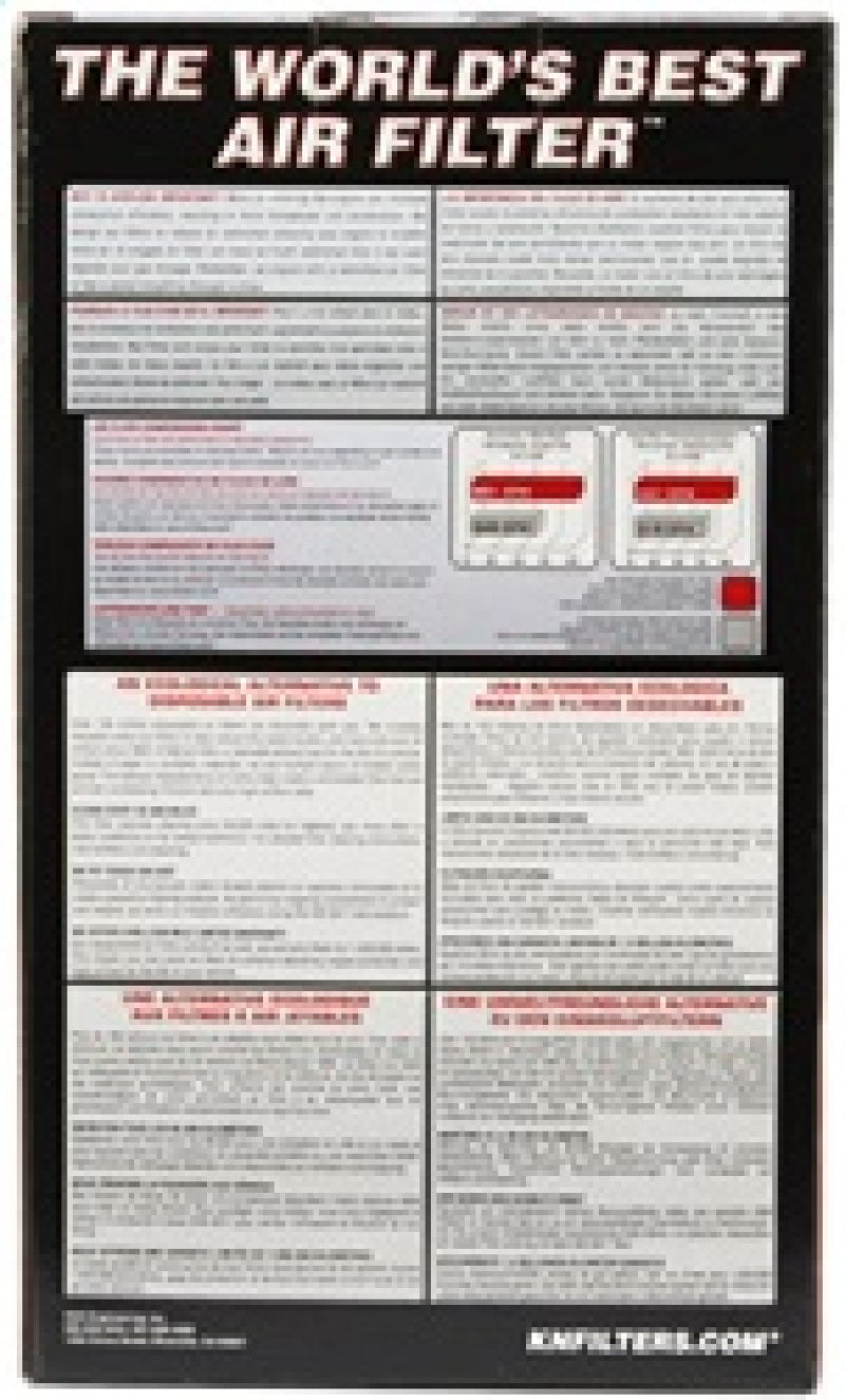 K&N Universal Clamp-On Air Filter 4-1/2in FLG / 5-7/8in B / 4-1/2in T / 8-3/8in H - Burkken Auto Parts