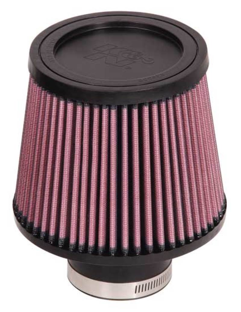 K&N Universal Rubber Filter-Round Tapered 2.5in Flange ID x 6in Base OD x 5in Top OD x 5in Height - Burkken Auto Parts