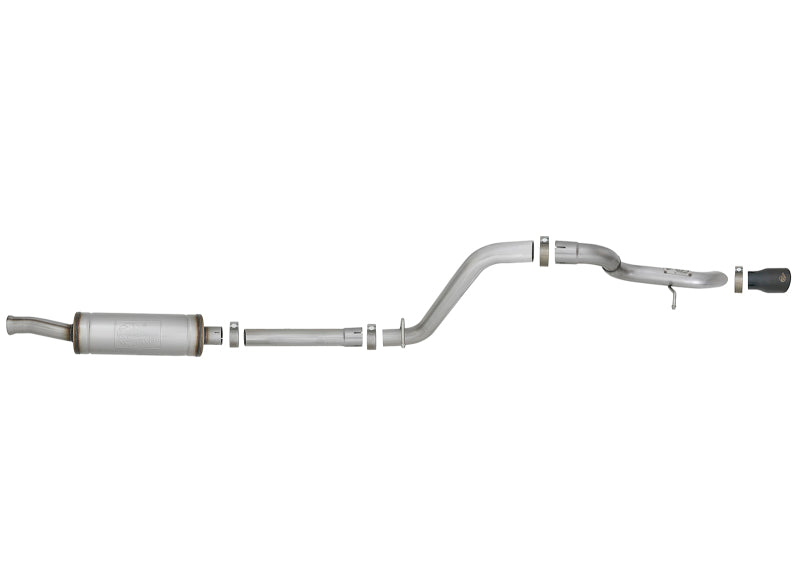 aFe MACH Force-Xp Axle-Back Hi-Tuck Exhaust System w/Black Tip 18-19 Jeep Wrangler (JL) V6 3.6L - Burkken Auto Parts