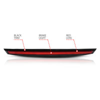 ANZO 2007-2014 Chevrolet Suburban 1500 LED 3rd Brake Light Black Housing Red Lens w/ Spoiler 1pc - Burkken Auto Parts