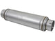 aFe ATLAS Aluminized Steel Muffler 5in Center/Center 24in L x 7in Diameter - Round Body - Burkken Auto Parts