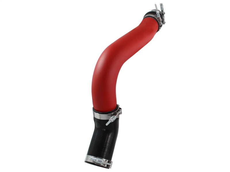 aFe BladeRunner 3in Red Intercooler Tube Hot Side w/Couplings 13-14 Dodge RAM Diesel 6.7L (td) - Burkken Auto Parts