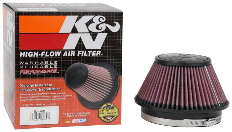 K&N Filter 6 inch Flange 7.5 inch Base 4.5 Top 4 inch Height - Burkken Auto Parts