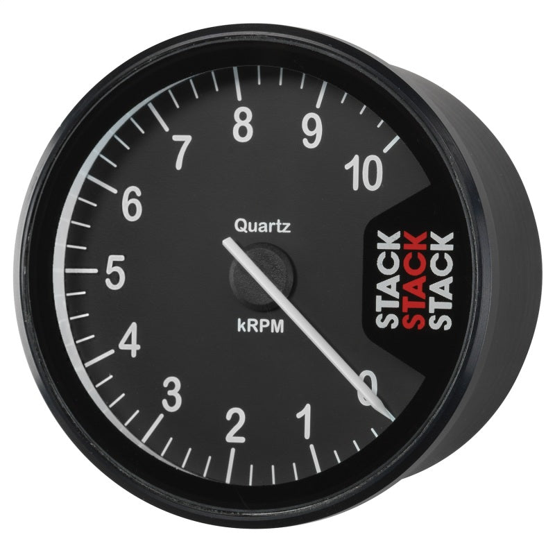 Autometer Stack Clubman Tachometer 80mm 0-10K RPM - Black - Burkken Auto Parts
