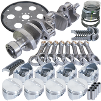 Eagle Chevy 350 1Pc 3.750in Crank 5.700in I-Beam Rods 4.040in Pistons 153 Tooth FP Balanced Assembly - Burkken Auto Parts