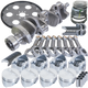 Eagle Chevy 350 1Pc 3.750in Crank 5.700in I-Beam Rods 4.040in Pistons 153 Tooth FP Balanced Assembly - Burkken Auto Parts