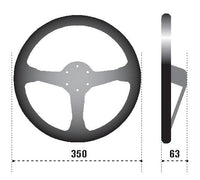 Sparco Steering Wheel 345 Suede Black