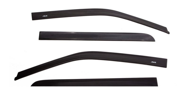AVS 09-18 Dodge RAM 1500 Quad Cab Ventvisor In-Channel Window Deflectors 4pc - Matte Black - Burkken Auto Parts