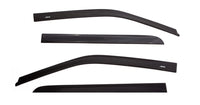 AVS 09-18 Dodge RAM 1500 Quad Cab Ventvisor In-Channel Window Deflectors 4pc - Matte Black - Burkken Auto Parts