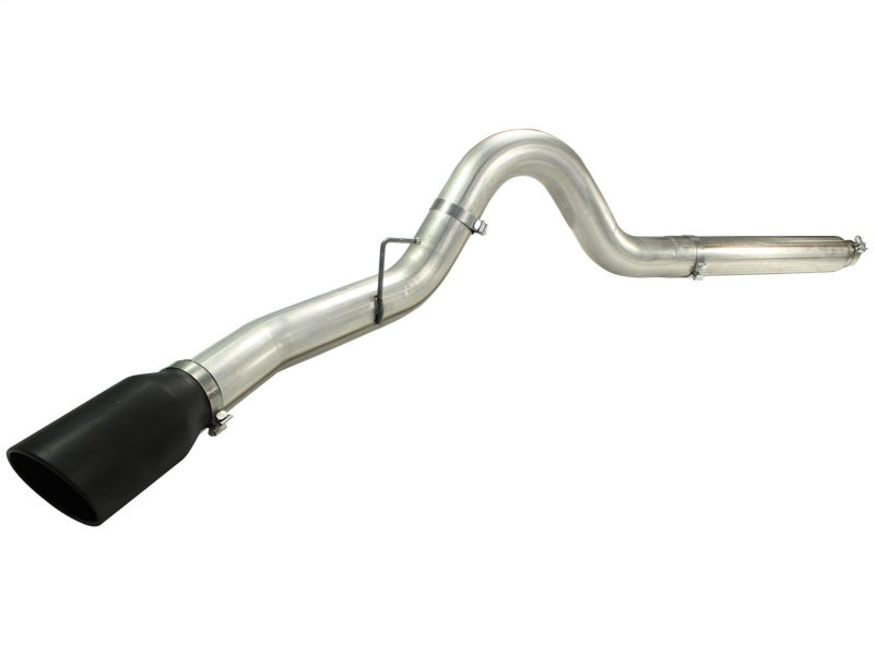 aFe MACHForce XP 5in DPF-Back Stainless Steel Exh Sys, Black tip,Ford Diesel Trucks 08-10 V8-6.4L - Burkken Auto Parts