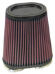 K&N Universal Rubber Filter Dual Flange Oval Tprd 3.75in Base O/S W x 3.438in Top O/S W x 6.75in H - Burkken Auto Parts