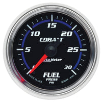 Autometer Cobalt 52mm 0-30 PSI Full Sweep Electronic Fuel Pressure Gauge - Burkken Auto Parts