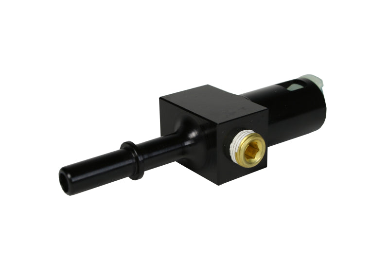 Aeromotive 5/16in Quick Connect with AN-06 port and 1/8in gauge port - Burkken Auto Parts