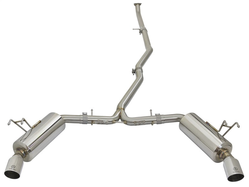 aFe POWER Takeda 16-17 Honda Civic I4-1.5L (t) 2.25-2.5in 304 SS CB Dual-Exit Exhaust Polish Tip - Burkken Auto Parts