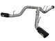aFe Large Bore-HD 4in 409 Stainless Steel DPF-Back Exhaust w/Black Tip 15-16 Ford Diesel V8 Trucks - Burkken Auto Parts