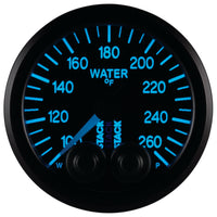 Autometer Stack Pro Control 52mm 100-260 deg F Water Temp Gauge - Black (1/8in NPTF Male) - Burkken Auto Parts
