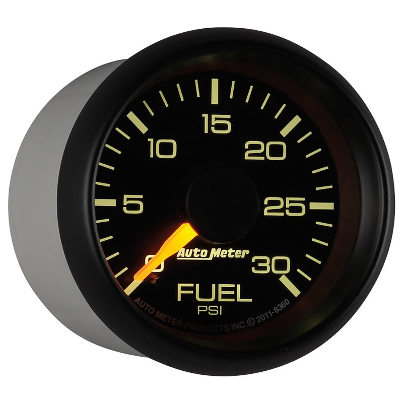 Autometer Factory Match Chevy 2-1/16in FSE 0-30 PSI Fuel Pressure Gauge - Burkken Auto Parts