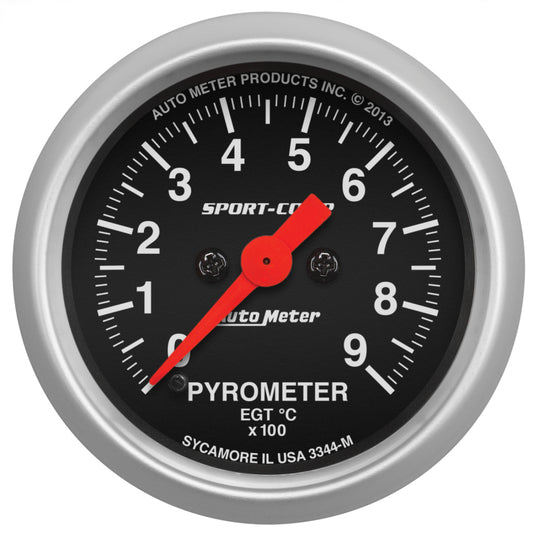 Autometer Sport-Comp 52.4mm 0-900 Deg C Electronic Pyrometer Gauge - Burkken Auto Parts