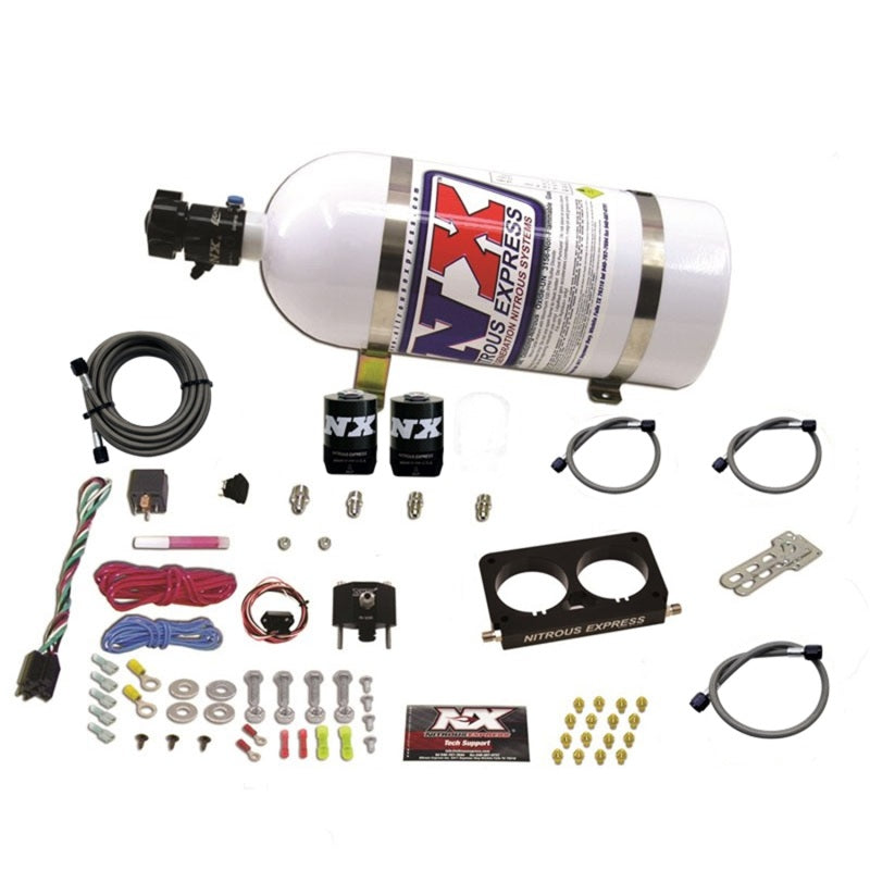 Nitrous Express 96-04 Ford Mustang Cobra 4 Valve (Stock TB) Nitrous Kit (50-300HP) w/10lb Bottle - Burkken Auto Parts