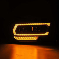 AlphaRex 19-21 Ram 2500 LUXX LED Proj Headlights Plank Style Alpha Blk w/Activ Light/Seq Signal/DRL - Burkken Auto Parts