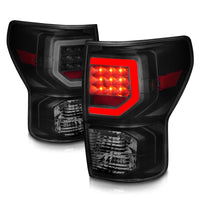 ANZO 07-11 Toyota Tundra Full LED Taillights Black Housing Smoke Lens G2 (w/C light Bars) - Burkken Auto Parts