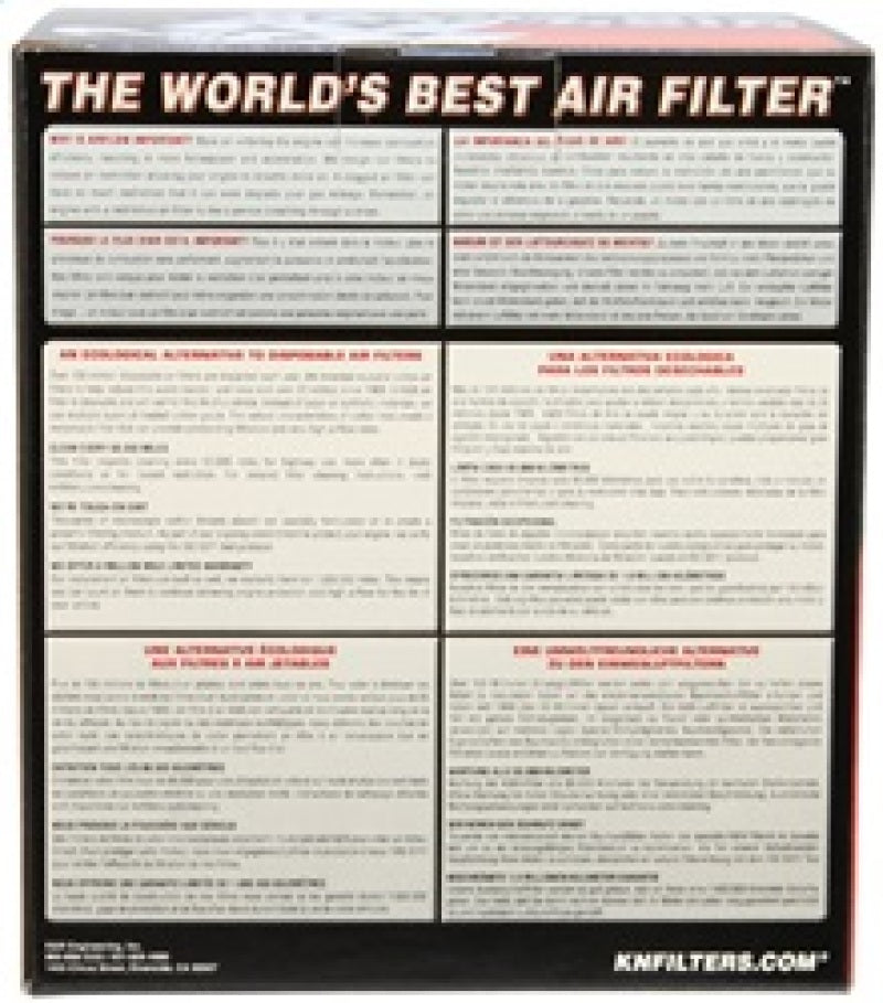 K&N Universal Clamp-On Air Filter 3in FLG / 6in B / 4-1/2in T / 6in H - Burkken Auto Parts