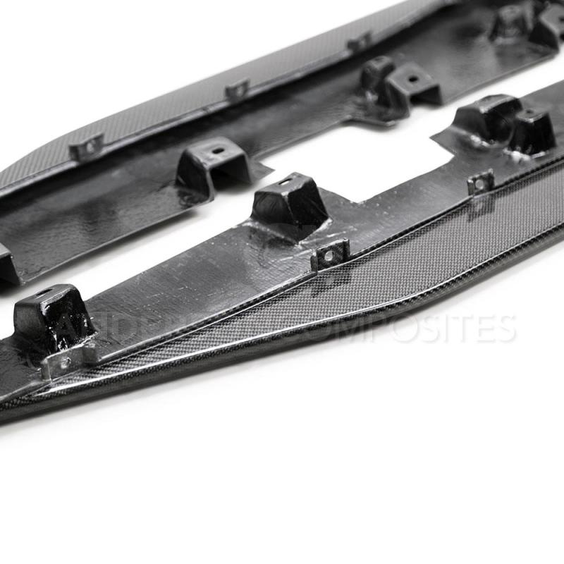 Anderson Composites 2020 Ford Mustang/Shelby GT500 Carbon Fiber Side Splitters - Burkken Auto Parts