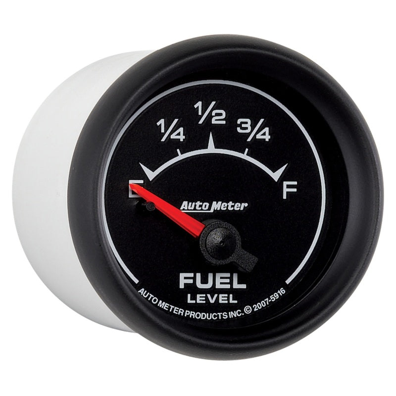 AutoMeter Gauge Fuel Level 2-1/16in. 240 Ohm(e) to 33 Ohm(f) Elec Es - Burkken Auto Parts