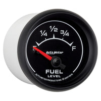 AutoMeter Gauge Fuel Level 2-1/16in. 240 Ohm(e) to 33 Ohm(f) Elec Es - Burkken Auto Parts