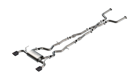 Borla 16-24 Infinity Q50 (Auto V6) S Type Cat Back - Carbon Fiber Black Anodized Tip - Burkken Auto Parts