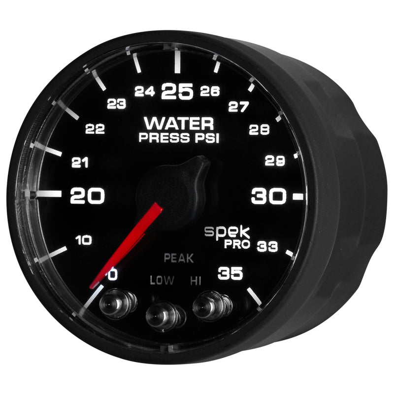 Autometer Spek-Pro - Nascar 2-1/16in Water Press 0- 35 psi Bfb Sp - Burkken Auto Parts
