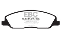 EBC 10-14 Ford Mustang 3.7 Greenstuff Front Brake Pads - Burkken Auto Parts