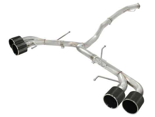 aFe Takeda 3in SS Exhaust Cat-Back 09-14 Nissan GTR V6 3.8L Carbon Fiber Tips - Burkken Auto Parts