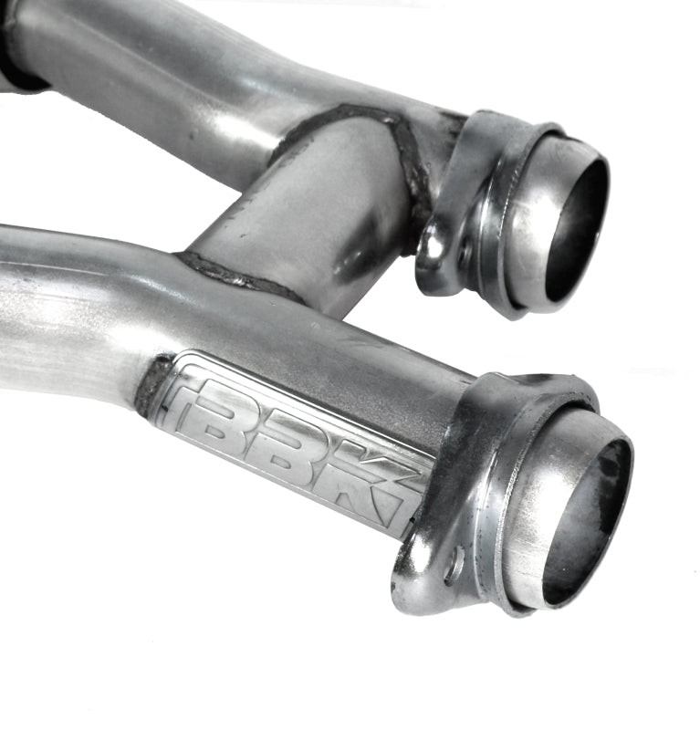 BBK 79-93 Mustang 5.0 Short Mid H Pipe With Catalytic Converters 2-1/2 For BBK Long Tube Headers - Burkken Auto Parts