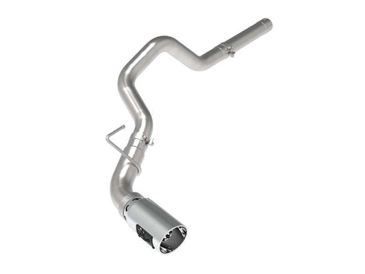 aFe Large Bore-HD 3in 409-SS DPF-Back Exhaust System w/ Polished Tip 14-19 RAM 1500 V6 3.0L (td) - Burkken Auto Parts