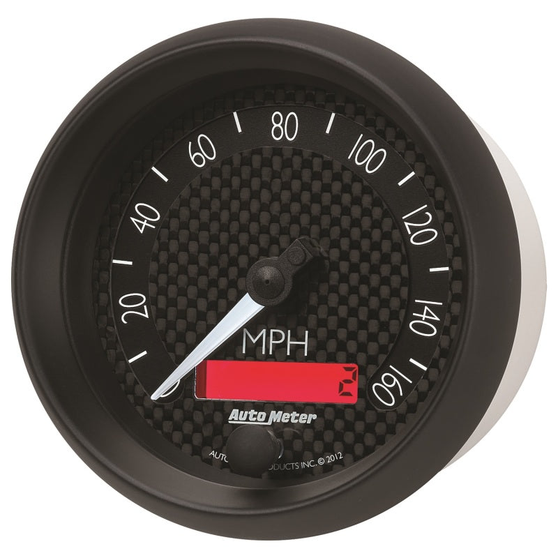 Autometer GT Series 3-3/8in In Dash 0-160 MPH Electronic Programmable Speedometer - Burkken Auto Parts